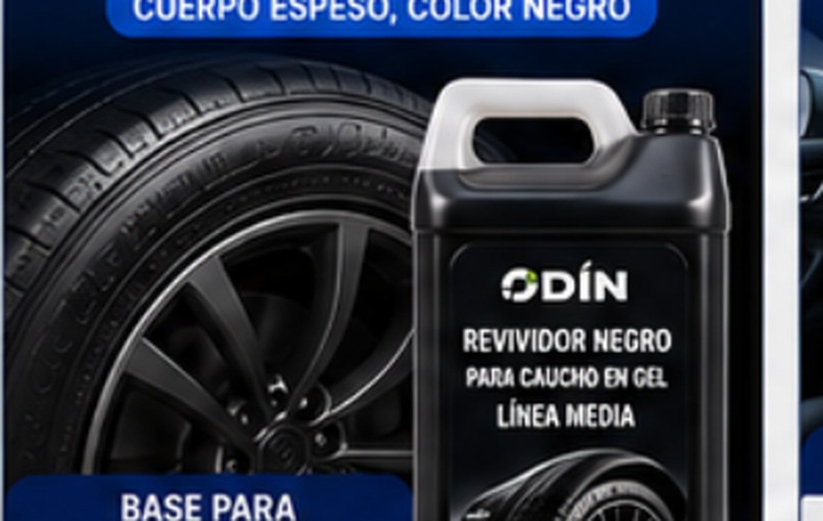 Revividor Negro para Caucho en Gel Línea Media